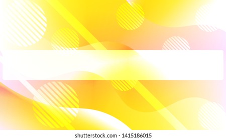 Blurred Decorative Design In Abstract Style With Wave, Curve Lines, Circle, Space for Text. Fluid shapes composition. Vector Illustration with Color Gradient.
