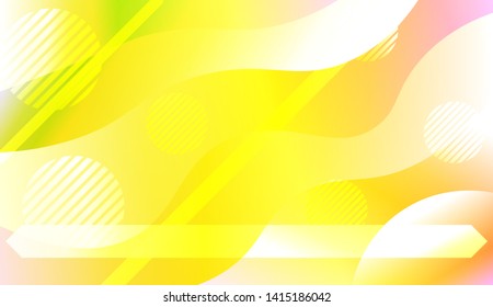 Blurred Decorative Design In Abstract Style With Wave, Curve Lines, Circle, Space for Text. Fluid shapes composition. Vector Illustration with Color Gradient.