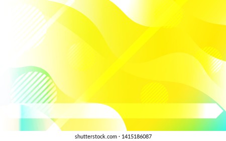 Blurred Decorative Design In Abstract Style With Wave, Curve Lines, Circle, Space for Text. Fluid shapes composition. Vector Illustration with Color Gradient.