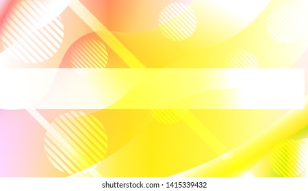 Blurred Decorative Design In Abstract Style With Wave, Curve Lines, Circle, Space for Text. Fluid shapes composition. Vector Illustration with Color Gradient.