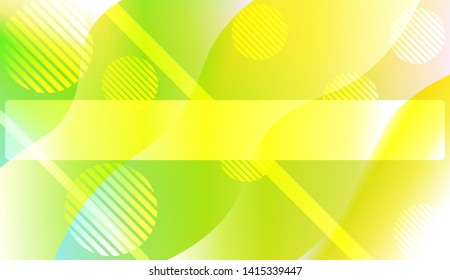 Blurred Decorative Design In Abstract Style With Wave, Curve Lines, Circle, Space for Text. Fluid shapes composition. Vector Illustration with Color Gradient.