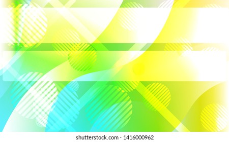 Blurred Decorative Design In Abstract Style With Wave, Curve Lines, Circle, Space for Text. Fluid shapes composition. Vector Illustration with Color Gradient.