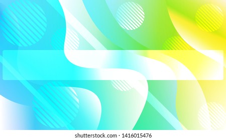 Blurred Decorative Design In Abstract Style With Wave, Curve Lines, Circle, Space for Text. Fluid shapes composition. Vector Illustration with Color Gradient.