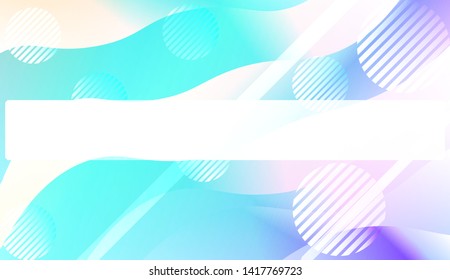Blurred Decorative Design In Abstract Style With Wave, Curve Lines, Circle, Space for Text. Fluid shapes composition. Vector Illustration with Color Gradient.