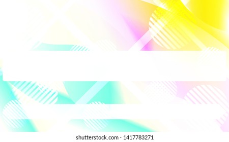 Blurred Decorative Design In Abstract Style With Wave, Curve Lines, Circle, Space for Text. Fluid shapes composition. Vector Illustration with Color Gradient.