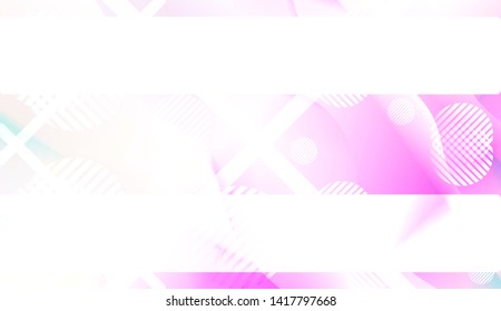 Blurred Decorative Design In Abstract Style With Wave, Curve Lines, Circle, Space for Text. Fluid shapes composition. Vector Illustration with Color Gradient.