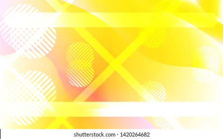 Blurred Decorative Design In Abstract Style With Wave, Curve Lines, Circle, Space for Text. Fluid shapes composition. Vector Illustration with Color Gradient.