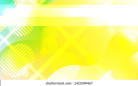 Blurred Decorative Design In Abstract Style With Wave, Curve Lines, Circle, Space for Text. Fluid shapes composition. Vector Illustration with Color Gradient.