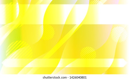 Blurred Decorative Design In Abstract Style With Wave, Curve Lines, Circle, Space for Text. Fluid shapes composition. Vector Illustration with Color Gradient.