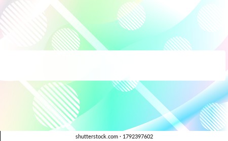 Blurred Decorative Design In Abstract Style With Wave, Curve Lines, Circle, Space for Text. Fluid shapes composition. Vector Illustration with Color Gradient.