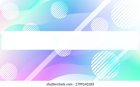 Blurred Decorative Design In Abstract Style With Wave, Curve Lines, Circle, Space for Text. Fluid shapes composition. Vector Illustration with Color Gradient.