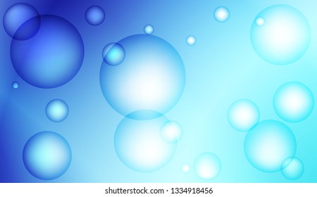 Blurred decorative design with bubbles. For elegant pattern cover book. Vector illustration