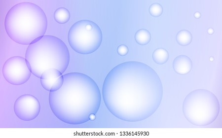 Blurred decorative design with bubbles. For elegant pattern cover book. Vector illustration