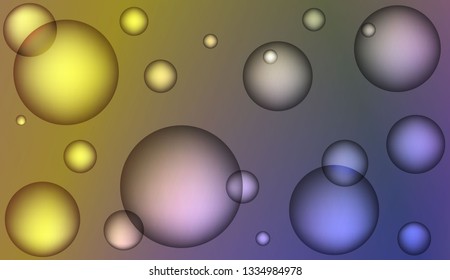 Blurred decorative design with bubbles. Design for your header page, ad, poster, banner. Vector illustration