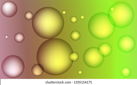 Blurred decorative design with bubbles. Design for your header page, ad, poster, banner. Vector illustration
