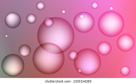 Blurred decorative design with bubbles. Design for your header page, ad, poster, banner. Vector illustration