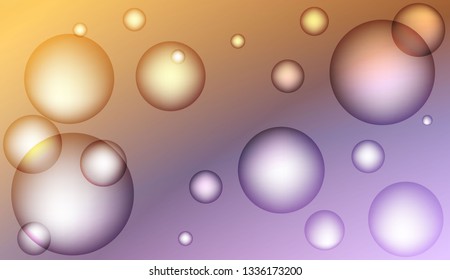 Blurred decorative design with bubbles. Design for your header page, ad, poster, banner. Vector illustration