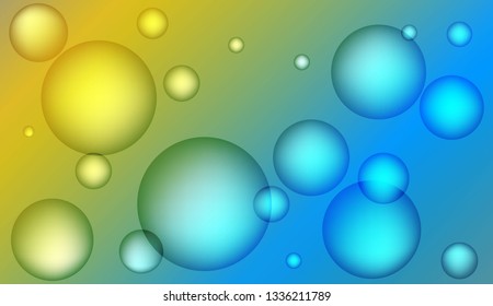 Blurred decorative design with bubbles. Design for your header page, ad, poster, banner. Vector illustration
