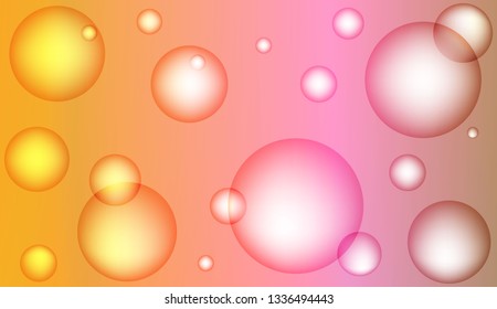 Blurred decorative design with bubbles. Design for your header page, ad, poster, banner. Vector illustration