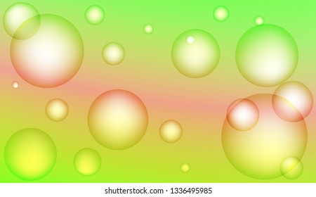 Blurred decorative design with bubbles. Design for your header page, ad, poster, banner. Vector illustration