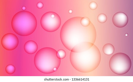 Blurred decorative design with bubbles. Design for your header page, ad, poster, banner. Vector illustration