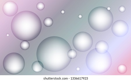 Blurred decorative design with bubbles. Design for your header page, ad, poster, banner. Vector illustration