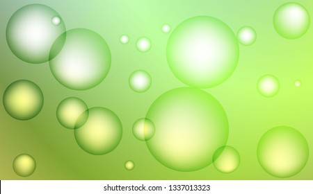 Blurred decorative design with bubbles. Design for your header page, ad, poster, banner. Vector illustration