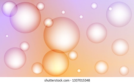 Blurred decorative design with bubbles. Design for your header page, ad, poster, banner. Vector illustration