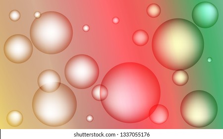 Blurred decorative design with bubbles. Design for your header page, ad, poster, banner. Vector illustration