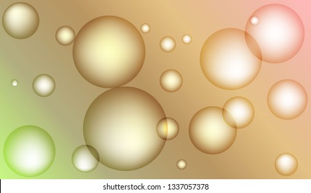 Blurred decorative design with bubbles. Design for your header page, ad, poster, banner. Vector illustration