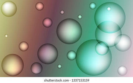 Blurred decorative design with bubbles. Design for your header page, ad, poster, banner. Vector illustration