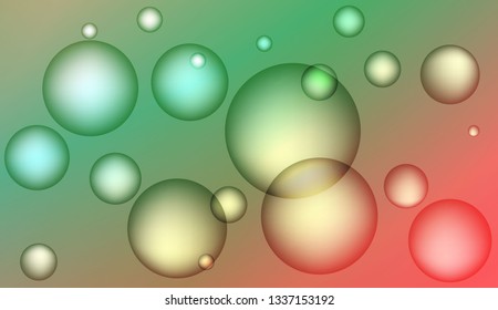 Blurred decorative design with bubbles. Design for your header page, ad, poster, banner. Vector illustration