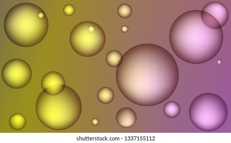 Blurred decorative design with bubbles. Design for your header page, ad, poster, banner. Vector illustration