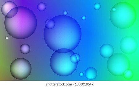 Blurred decorative design with bubbles. Design for your header page, ad, poster, banner. Vector illustration