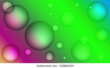 Blurred decorative design with bubbles. Design for your header page, ad, poster, banner. Vector illustration