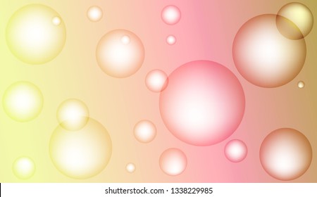 Blurred decorative design with bubbles. Design for your header page, ad, poster, banner. Vector illustration