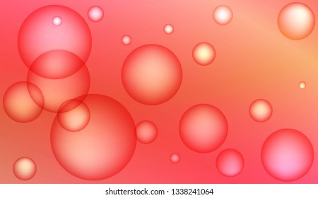 Blurred decorative design with bubbles. Design for your header page, ad, poster, banner. Vector illustration