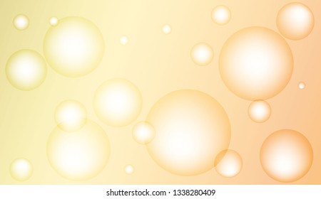 Blurred decorative design with bubbles. Design for your header page, ad, poster, banner. Vector illustration