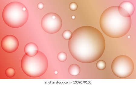 Diseño decorativo borroso con burbujas. Diseño de la página de encabezado, anuncio, afiche, banner. Ilustración del vector