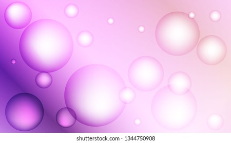 Blurred decorative design with bubbles. Design for your header page, ad, poster, banner. Vector illustration