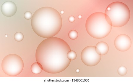 Blurred decorative design with bubbles. Design for your header page, ad, poster, banner. Vector illustration