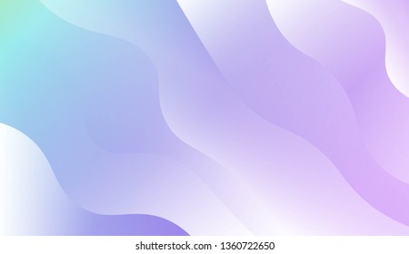 Blurred Decorative Design In Modern Style With Wave, Curve Lines. For Elegant Pattern Cover Book. Vector Illustration with Color Gradient
