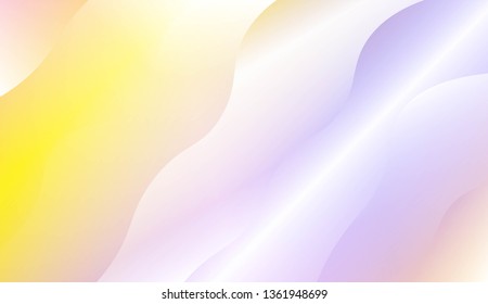 Blurred Decorative Design In Modern Style With Wave, Curve Lines. For Elegant Pattern Cover Book. Vector Illustration with Color Gradient