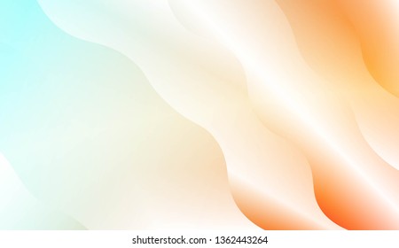 Blurred Decorative Design In Modern Style With Wave, Curve Lines. For Elegant Pattern Cover Book. Vector Illustration with Color Gradient