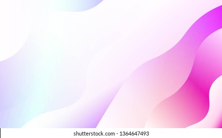 Blurred Decorative Design In Modern Style With Wave, Curve Lines. For Design, Presentation, Business. Vector Illustration with Color Gradient