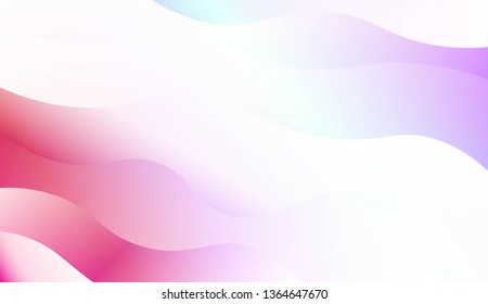 Blurred Decorative Design In Modern Style With Wave, Curve Lines. For Elegant Pattern Cover Book. Vector Illustration with Color Gradient