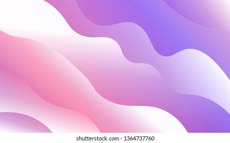 Blurred Decorative Design In Modern Style With Wave, Curve Lines. For Elegant Pattern Cover Book. Vector Illustration with Color Gradient
