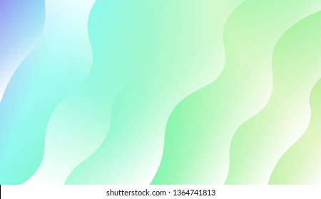 Blurred Decorative Design In Modern Style With Wave, Curve Lines. For Design, Presentation, Business. Vector Illustration with Color Gradient