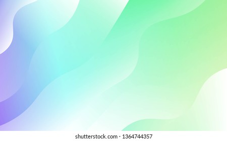 Blurred Decorative Design In Modern Style With Wave, Curve Lines. For Elegant Pattern Cover Book. Vector Illustration with Color Gradient