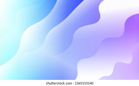 Blurred Decorative Design In Modern Style With Wave, Curve Lines. For Elegant Pattern Cover Book. Vector Illustration with Color Gradient
